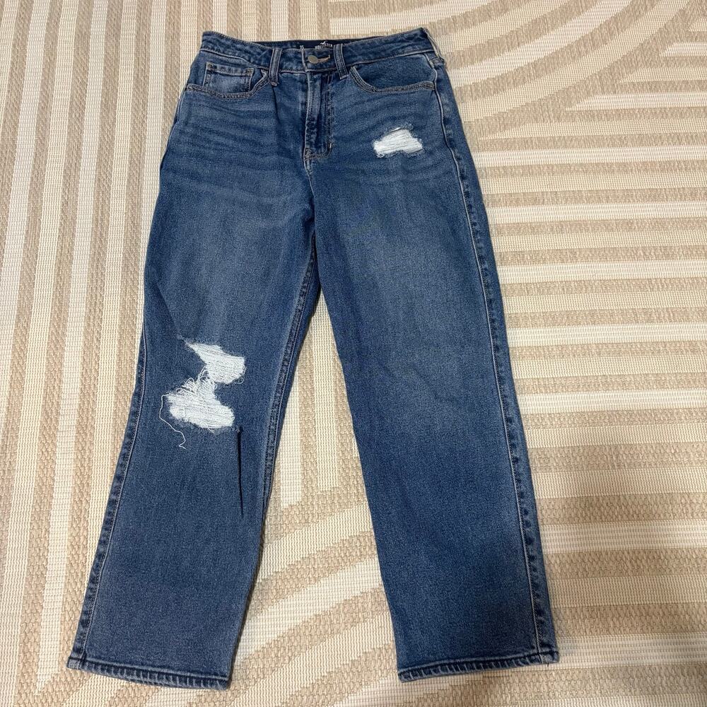Hollister Co. Ultra High-Rise Vintage Straight Women's W26 L25 Jeans Distressed